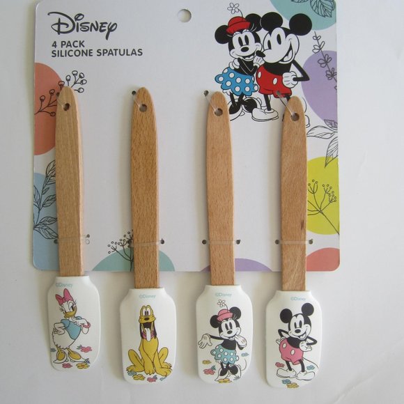 Disney Kitchen Disney Mickey Minnie Goofy Daisy 4 Pack Silicone